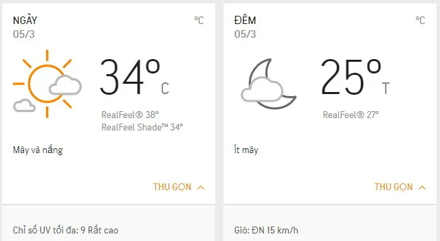 Dự báo thời tiết TPHCM hôm nay 5/3: Trời có mây, chiều nắng nhẹ