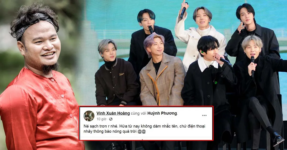 Bị Army tổng tấn công khi ‘cà khịa’ BTS, Vinh Râu (Fap TV) tuyên bố: ‘Hứa từ nay không dám nhắc tên