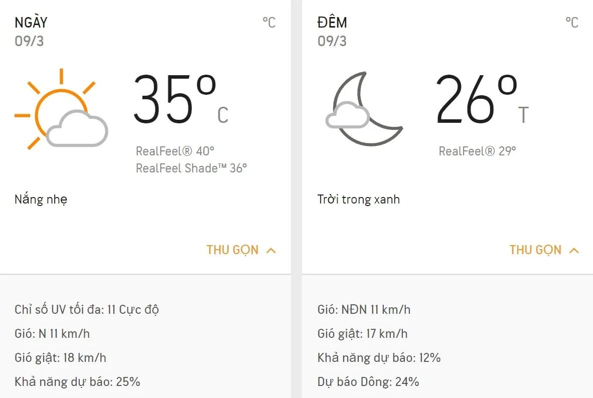 Dự báo thời tiết TPHCM hôm nay 9/3: Ngày nắng gắt, chỉ số UV cao cực độ