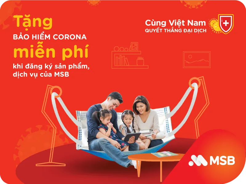 MSB tặng bảo hiểm corona guard miễn phí