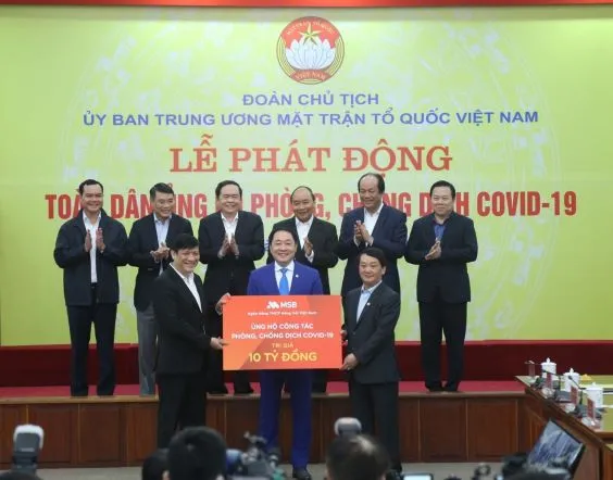 MSB ủng hộ 10 tỷ đồng đồng hành đẩy lùi Covid-19