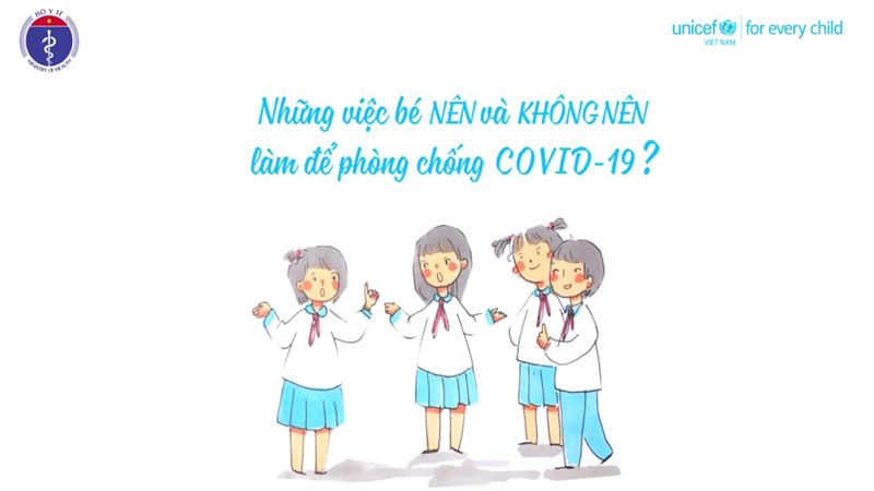 Hướng dẫn phòng dịch cho trẻ em - Bộ Y tế và UNICEF