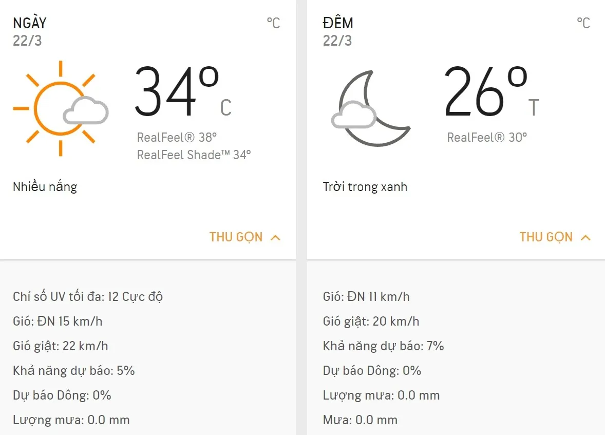 Dự báo thời tiết TPHCM hôm nay 22/3: Nắng nóng