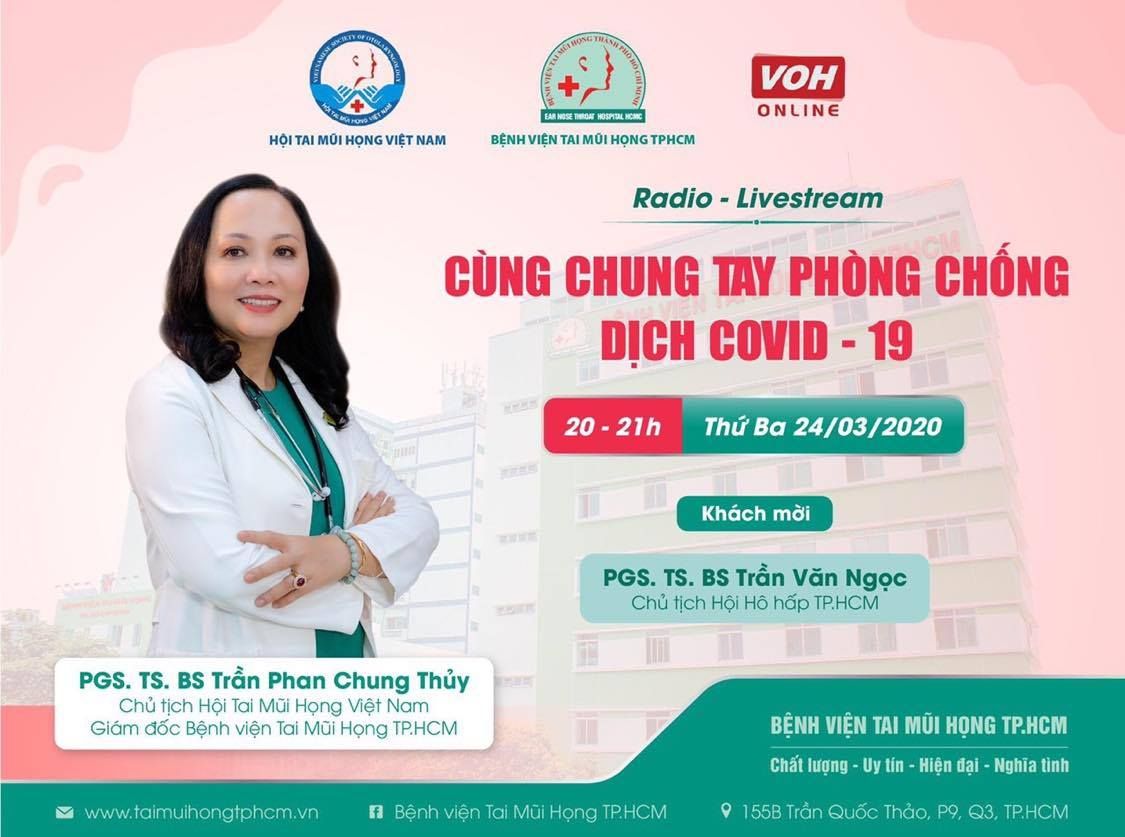 LIVESTREAM SỨC KHỎE VÀ CUỘC SỐNG: Những kiến thức phòng chống dịch SARS- COV-2