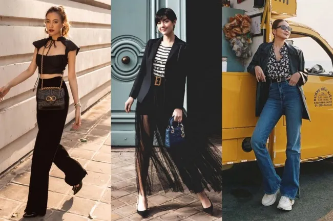 Street style sao Việt tuần qua: Lệ Quyên khoe eo con kiến cùng túi tiền tỷ, Hoàng Thùy Linh gợi cảm