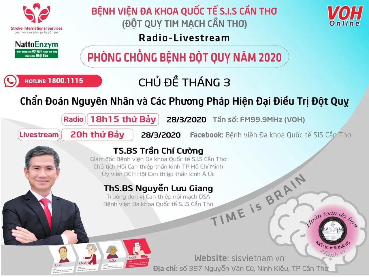 Livestream tư vấn phòng chống đột quỵ: Nguyên nhân và các phương pháp điều trị