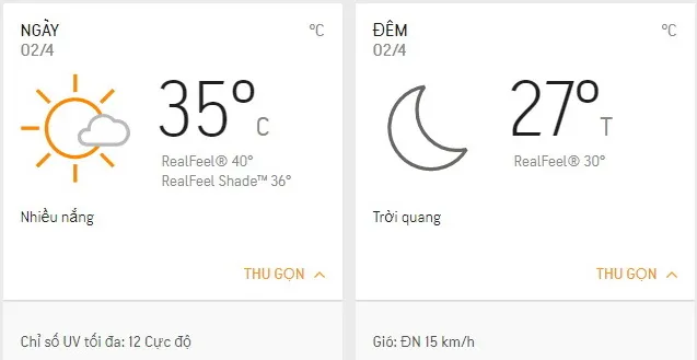 Dự báo thời tiết TPHCM hôm nay 2/4: Nhiều nắng, tối có trăng non