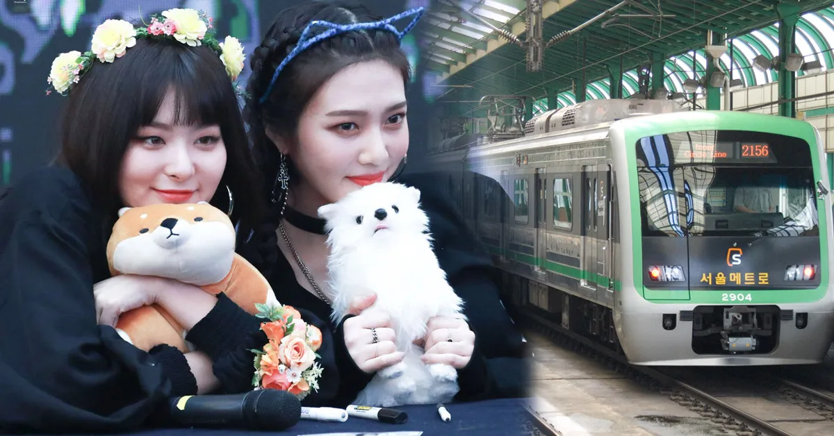 Joy và Seulgi (Red Velvet) trở thành idol đầu tiên đọc thông báo cho tàu điện ngầm