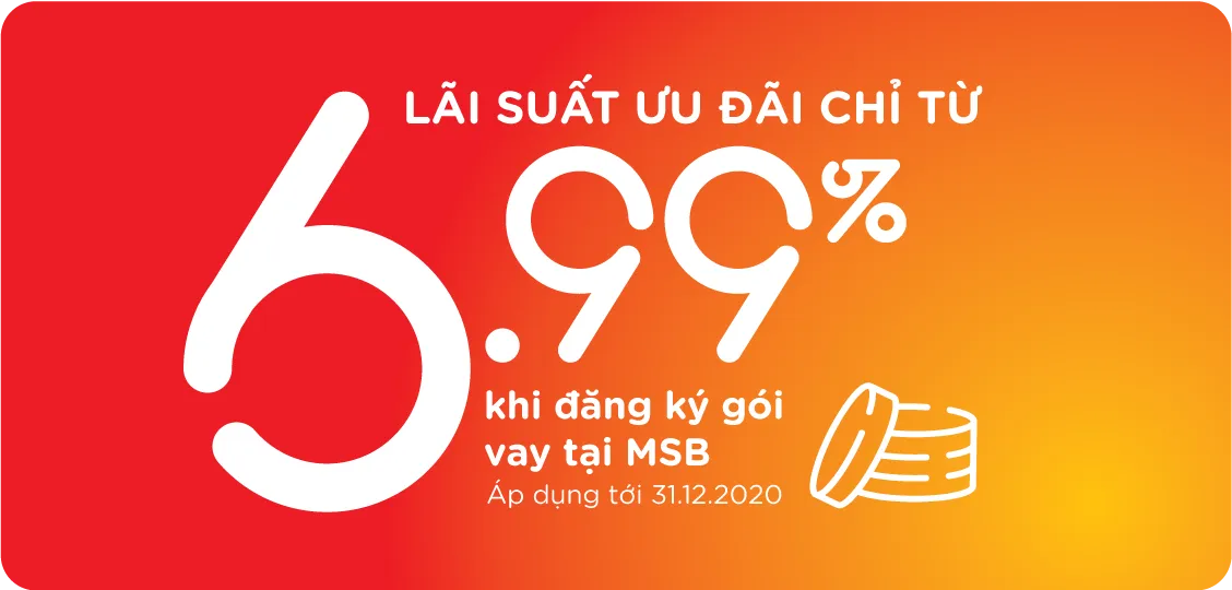 MSB công bố gói tín dụng hỗ trợ 7000 tỷ đồng, lãi suất 6.99% trong dịch bệnh Covid-19