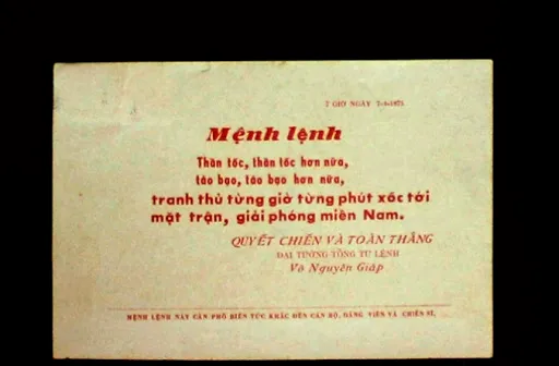 Ngày 7/4/1975 - Mệnh lệnh đưa ra “Thần tốc, thần tốc hơn nữa, táo bạo, táo bạo hơn nữa”