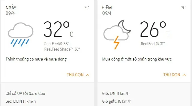 Dự báo thời tiết TPHCM hôm nay 9/4: cả ngày nhiều mây, mưa dông rải rác