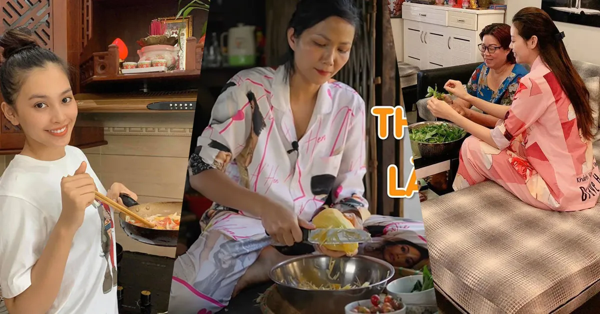 Nghỉ dịch ở nhà, dàn Hậu Việt cùng nhau vào bếp, trổ tài đảm đang