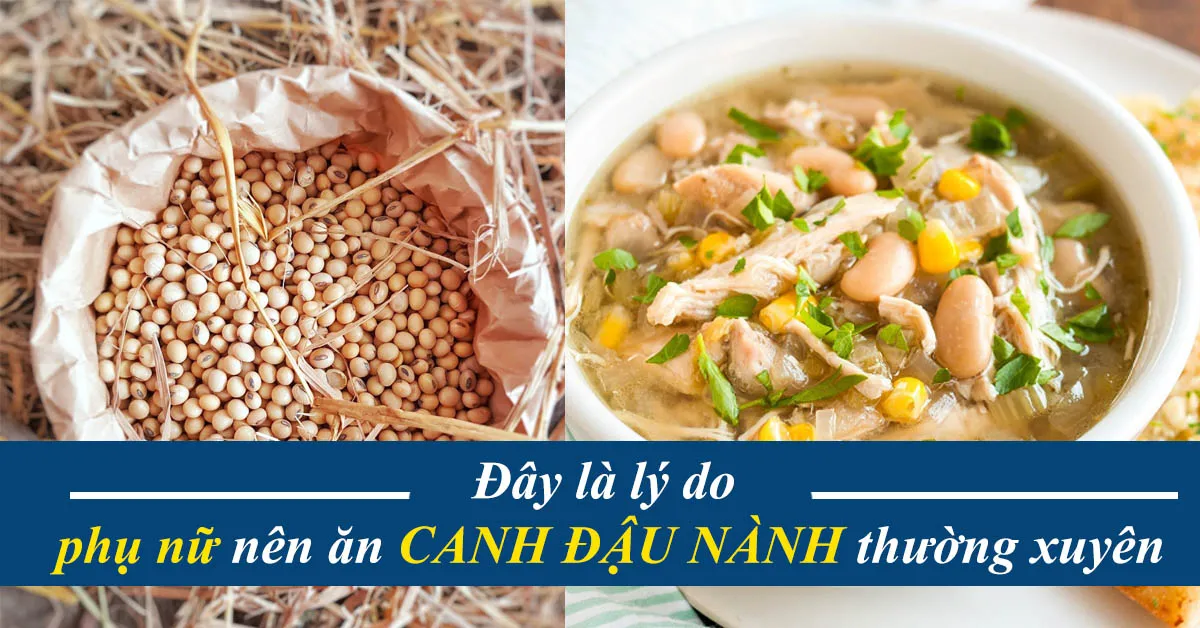 Canh đậu nành – món ăn tăng sản xuất nội tiết tố nữ