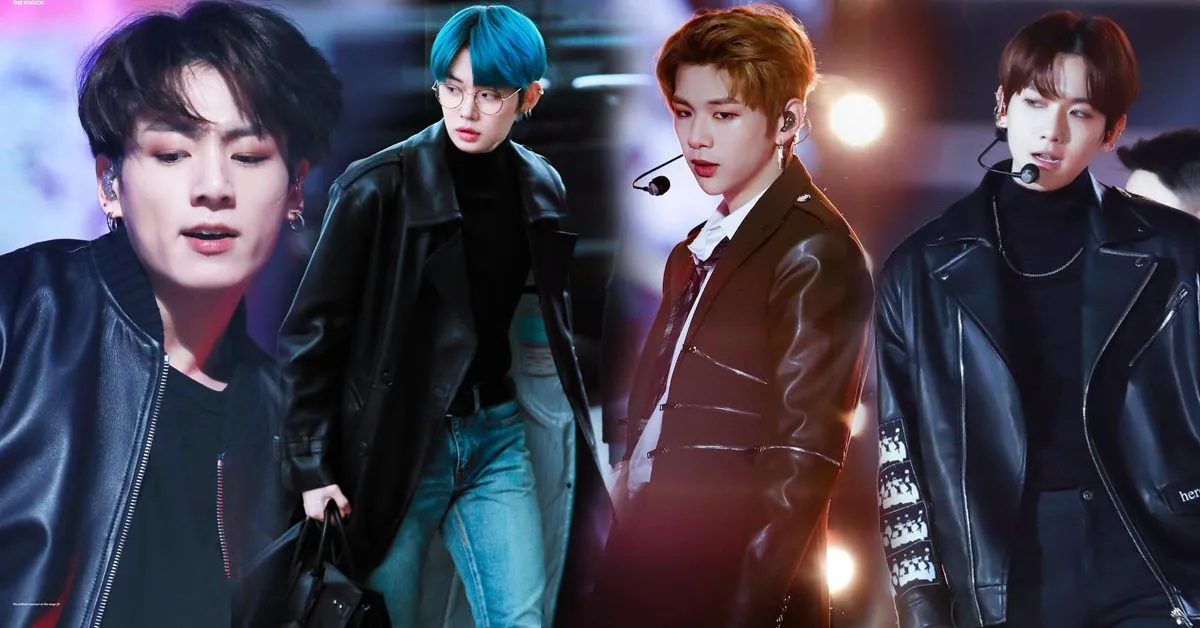 6 nam idol mặc áo khoác da nóng bỏng nhất: Jungkook (BTS) và Kang Daniel bất phân thắng bại