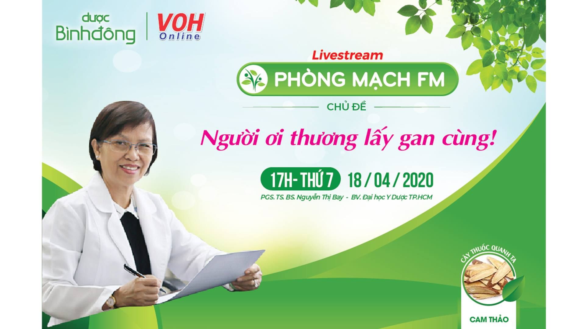 LIVESTREAM - Người ơi thương lấy gan cùng - Phòng mạch FM 18/4/2020