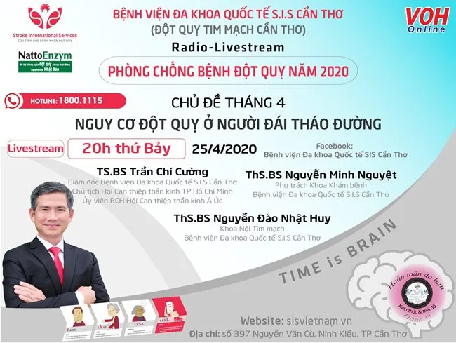 [LIVE] Nguy cơ đột quỵ ở người đái tháo đường