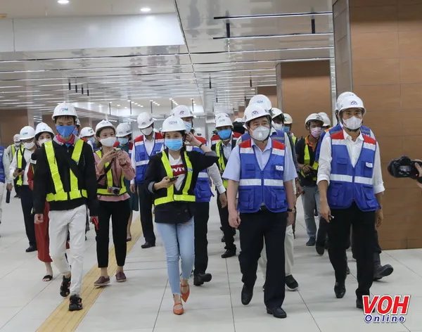 Tuyến metro số 1 Bến Thành-Suối Tiên: Ga Nhà hát Thành phố sẵn sàng đón người dân tham quan, góp ý