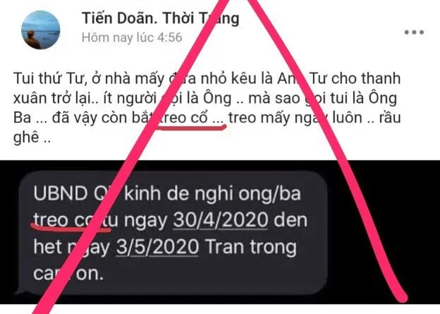 UBND Quận 7 bác bỏ tin nhắn xuyên tạc về “treo co” lan truyền trên mạng xã hội