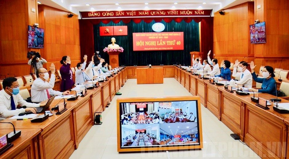 Thông báo Hội nghị lần thứ 40 Ban Chấp hành Đảng bộ TP. Hồ Chí Minh khóa X