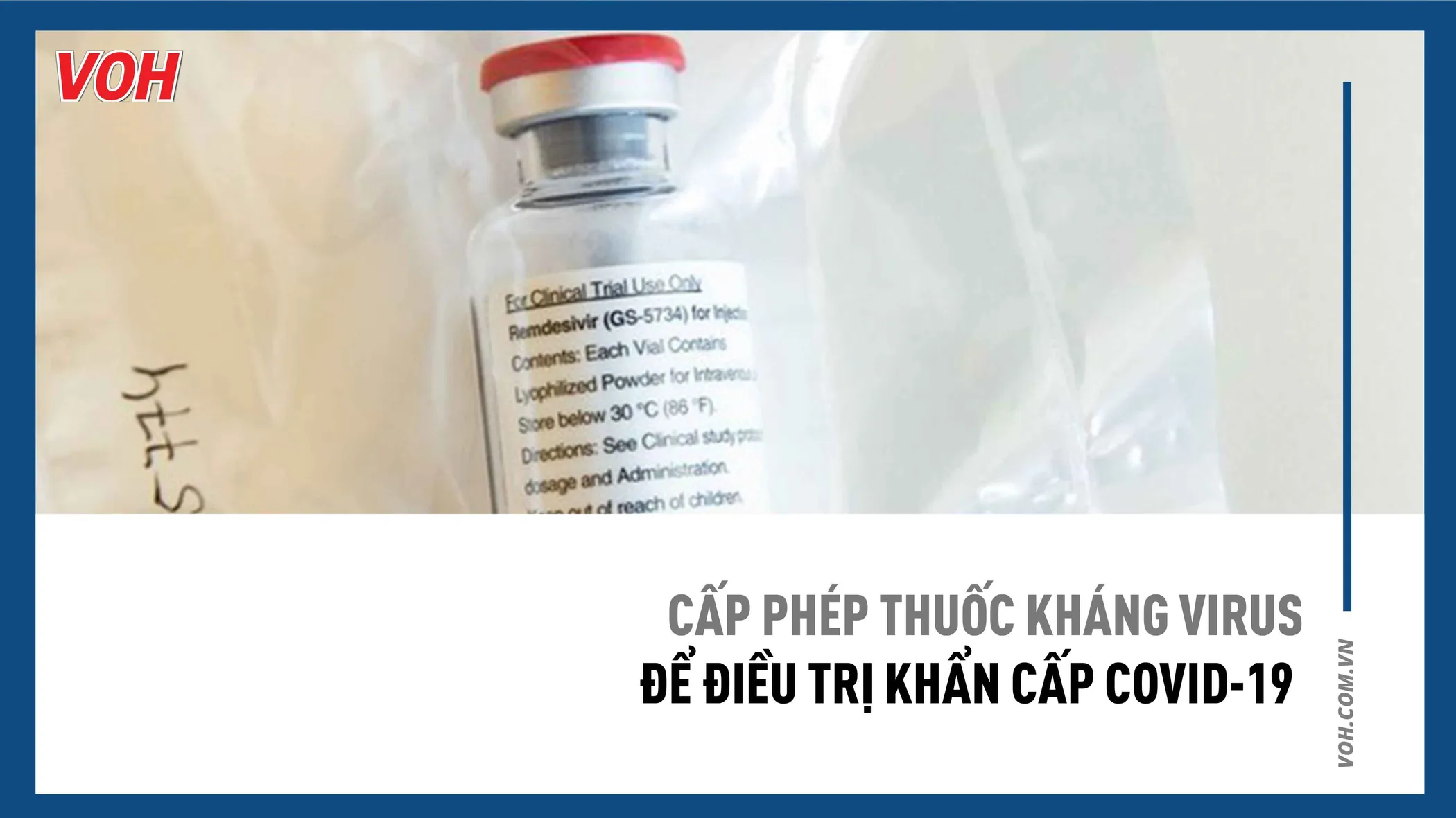 Cấp phép thuốc kháng virus để điều trị khẩn cấp Covid-19