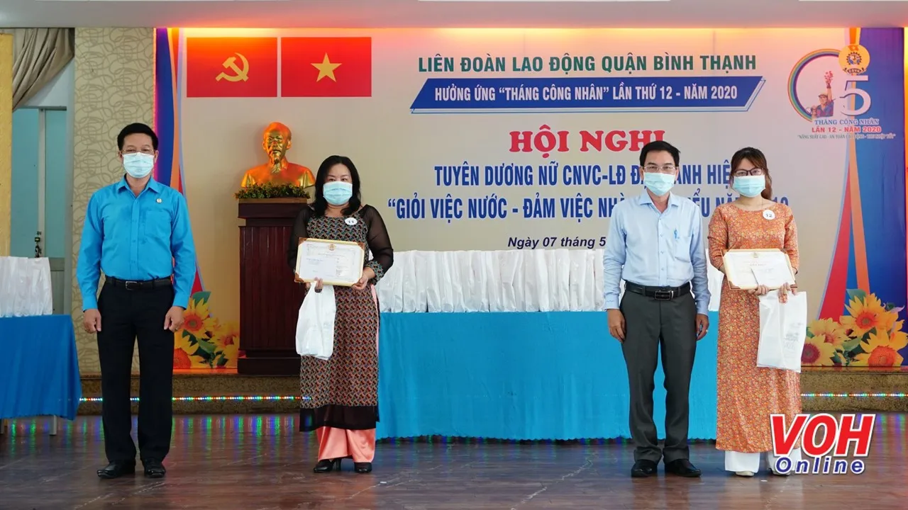 Quận Bình Thạnh tuyên dương 180 nữ công nhân viên chức, lao động tiêu biểu năm 2019