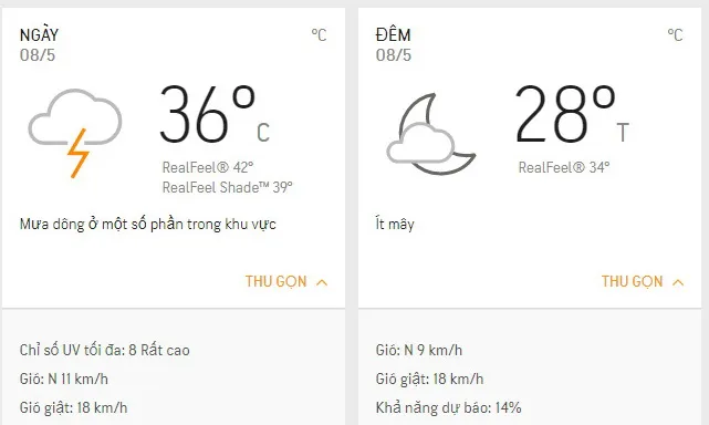 Dự báo thời tiết TPHCM hôm nay 8/5: Mây từng đợt, mưa dông vài nơi lúc 9 giờ