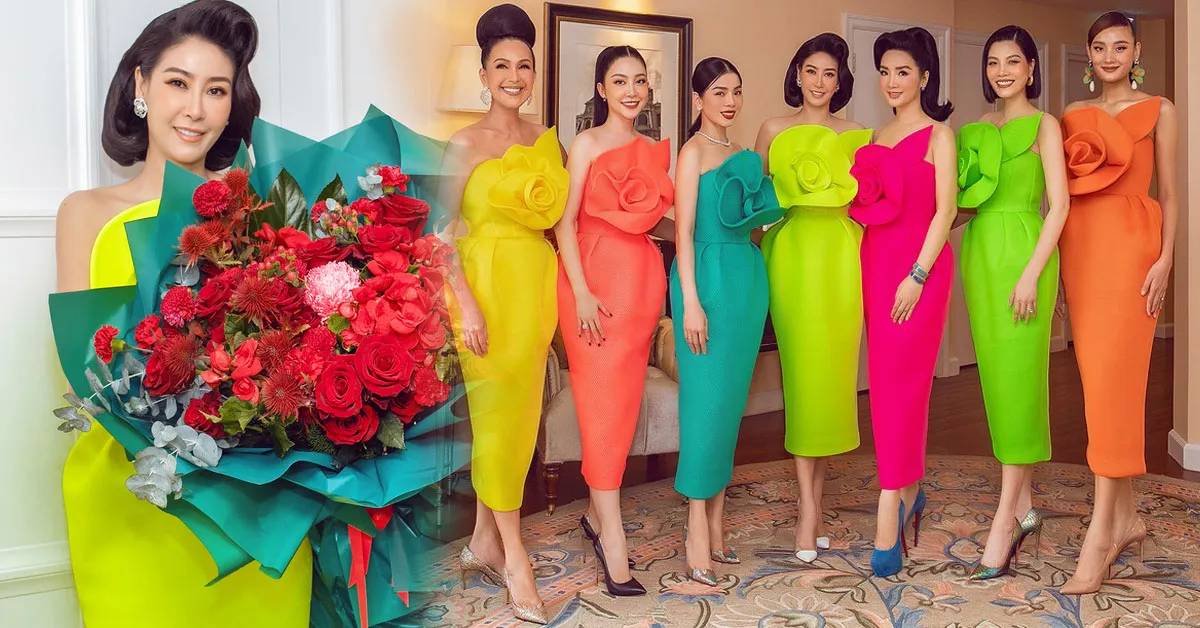 Dự sinh nhật Hà Kiều Anh, dàn mỹ nhân Việt diện dresscode sắc màu sặc sỡ
