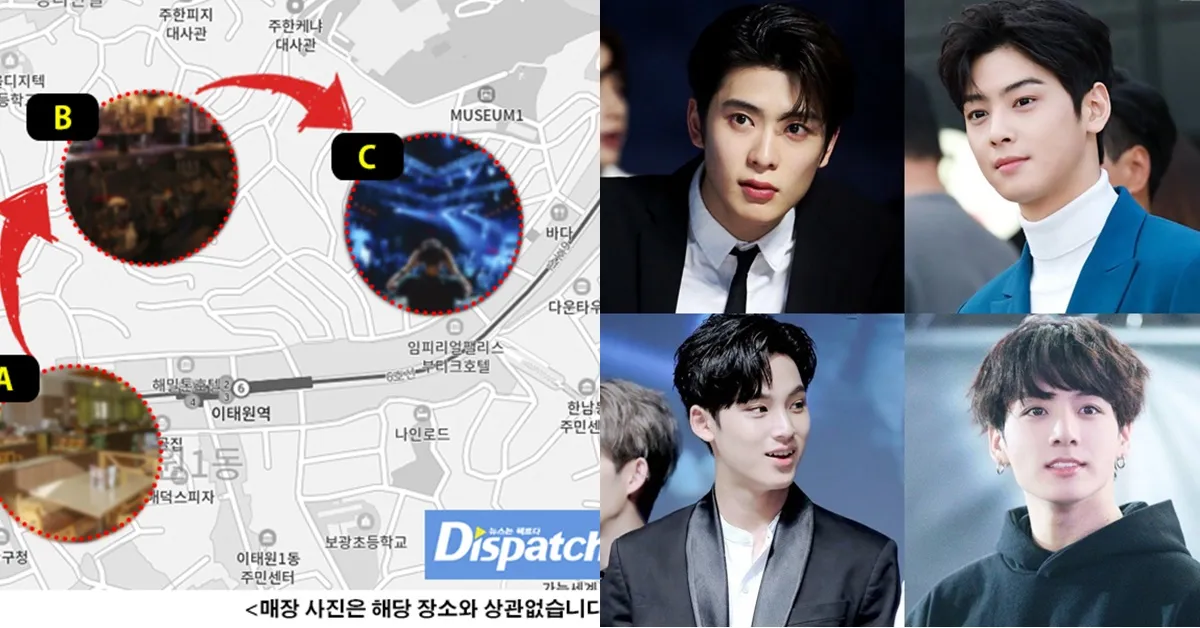 Dispatch tố Jungkook, Cha Eun Woo, Jaehyun và Mingyu đến club ở Itaewon bất chấp tình hình dịch bệnh