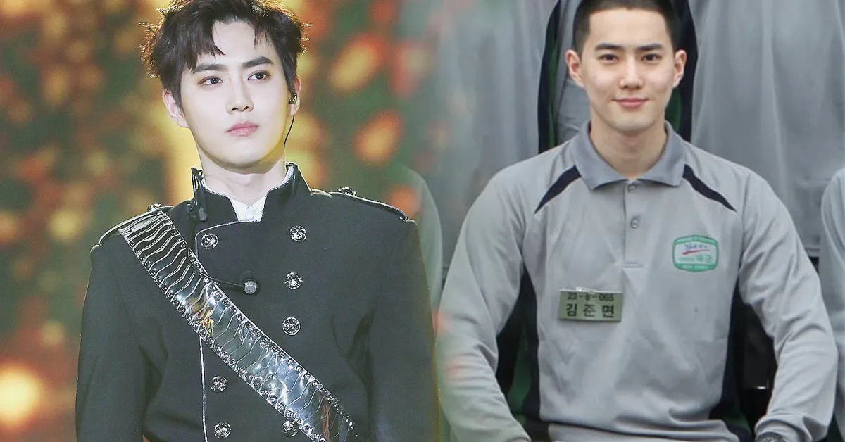 Hình ảnh đầu tiên của Suho (EXO) trong quân đội được chia sẻ, tỏa sáng và đầy khí chất