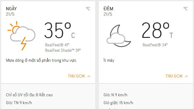 Dự báo thời tiết TPHCM hôm nay 21/5: Trời nắng nhẹ, mưa dông rải rác cả sáng lẫn chiều