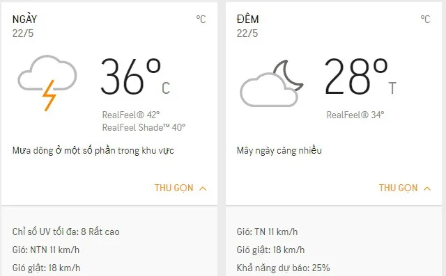 Dự báo thời tiết TPHCM hôm nay 22/5: Trời mưa dông rải rác nhưng vẫn oi nóng