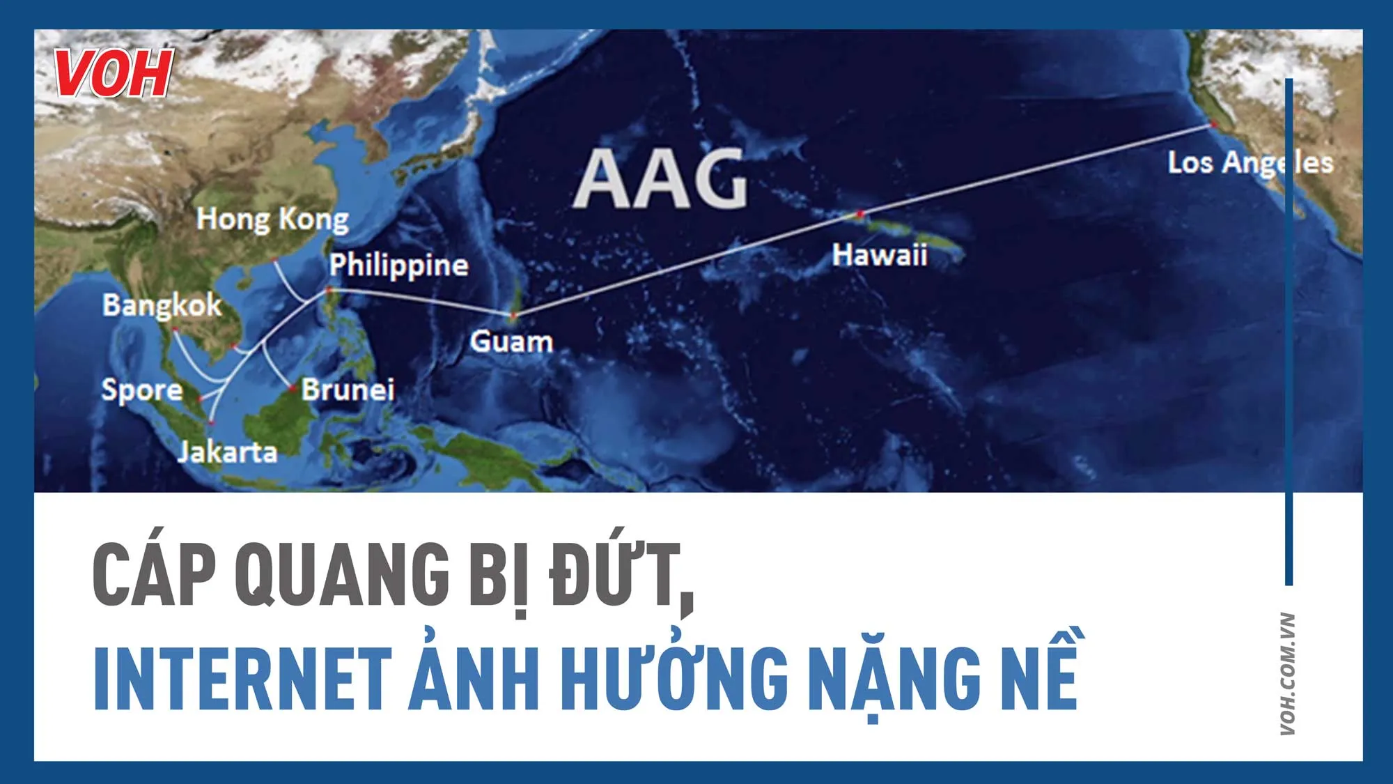 Cáp quang bị đứt, Internet ảnh hưởng nặng nề