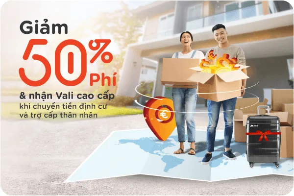 Chuyển tiền quốc tế nhanh, miễn đến 100% phí