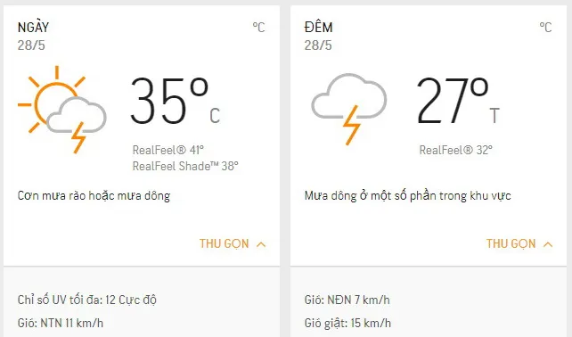 Dự báo thời tiết TPHCM hôm nay 28/5: Nhiều mây, chiều có mưa dông