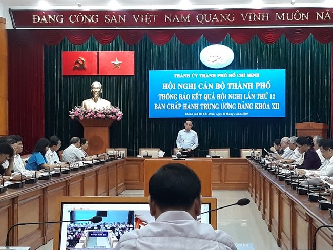 TPHCM thông báo kết quả Hội nghị lần thứ 12 Ban Chấp hành Trung ương Đảng khóa XII
