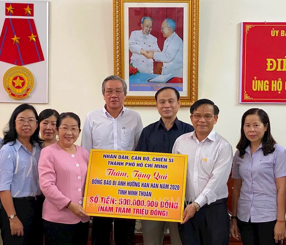 TPHCM hỗ trợ người dân tỉnh Ninh Thuận và Gia Lai gặp khó khăn do hạn hán