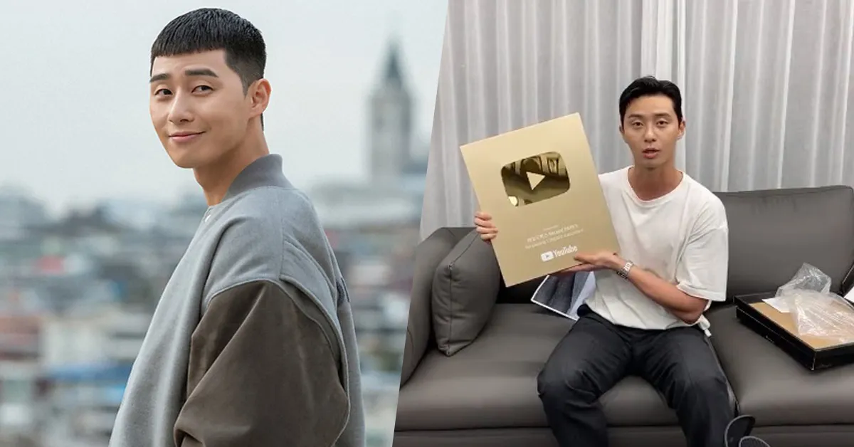 Park Seo Joon hào hứng đập nút vàng từ kênh Youtube cá nhân