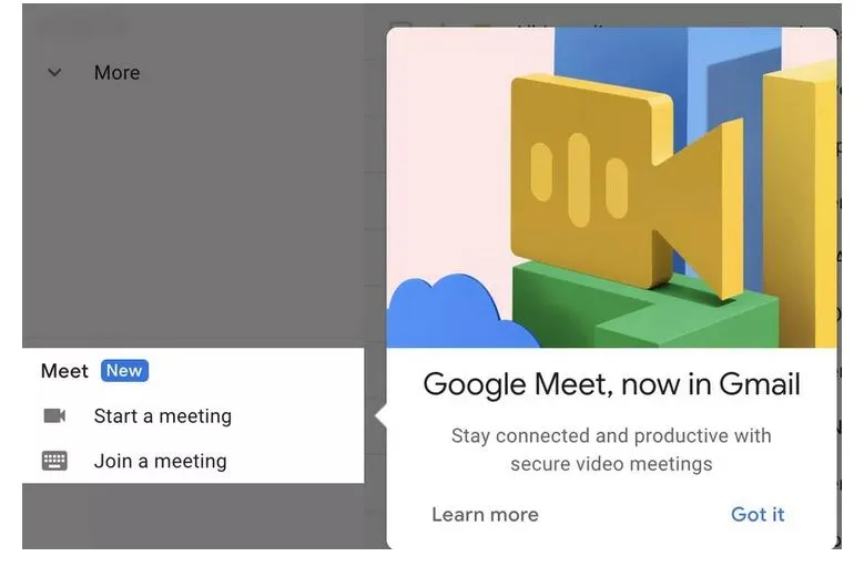 Cách ẩn Google Meet trong Gmail