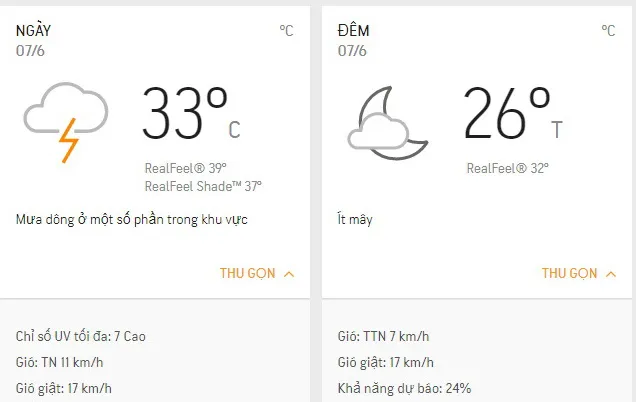 Dự báo thời tiết TPHCM hôm nay 7/6: nhiều mây, nắng nhẹ, chiều có mưa dông
