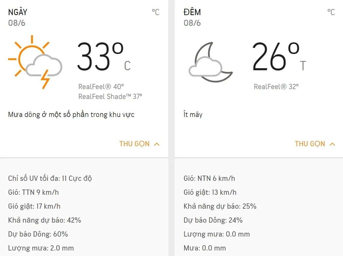 Dự báo thời tiết TPHCM hôm nay 8/6: Mưa rào vào khoảng 2-3 giờ chiều