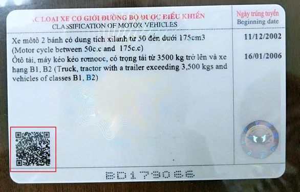 Bắt đầu thực hiện in mã QR lên Giấy phép lái xe