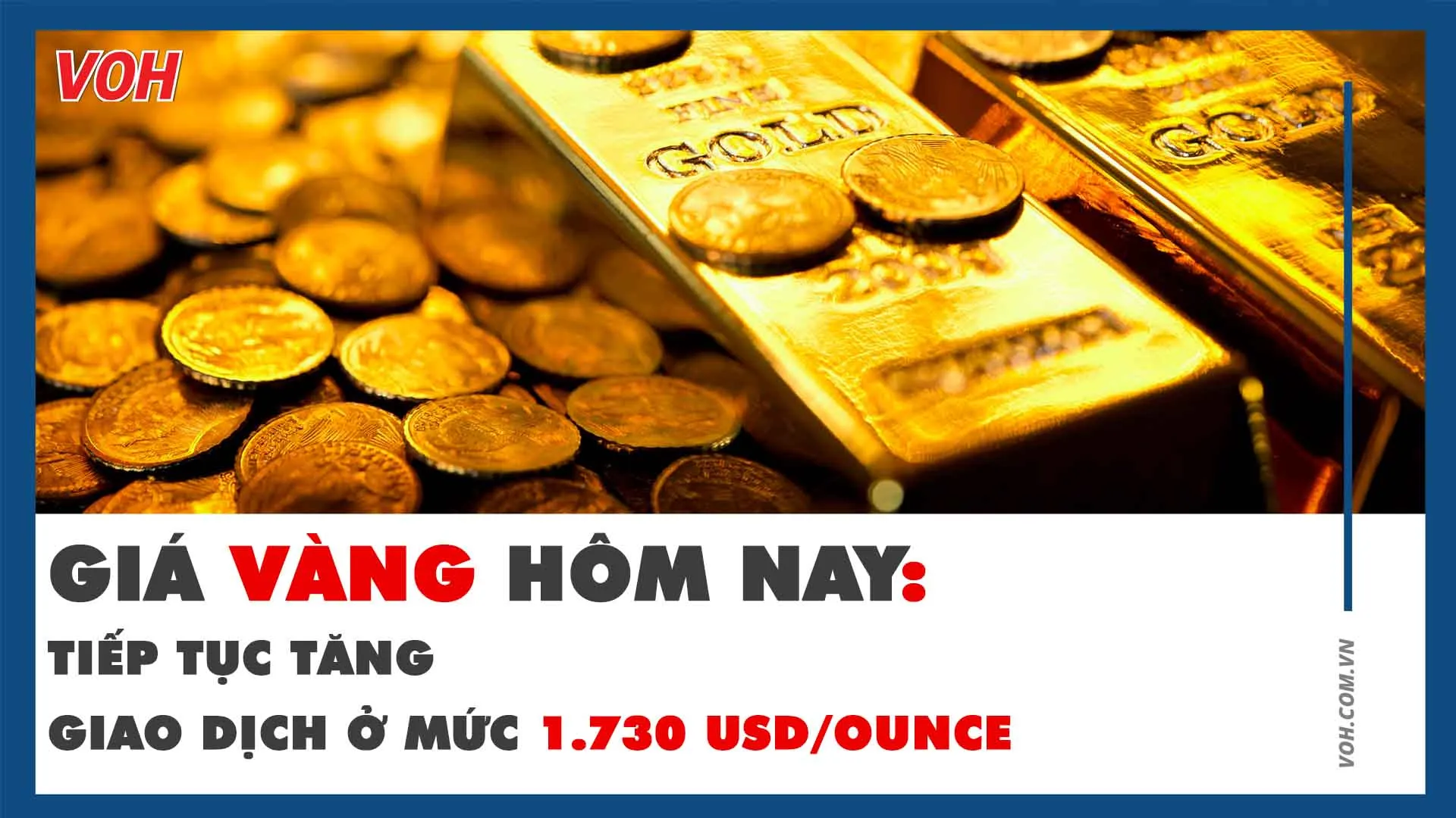 Giá vàng hôm nay 12/6/2020: Tiếp tục tăng, giao dịch ở mức 1.730 USD/ounce