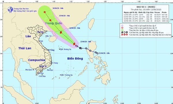 Bão số 1 có khả năng mạnh thêm