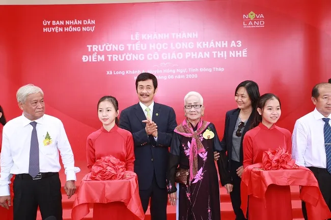 Khánh thành ngôi trường đầu tiên được xây dựng theo chuẩn quốc gia tại Long Khánh, Đồng Tháp