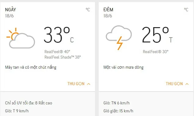 Dự báo thời tiết TPHCM hôm nay 18/6: Sáng nhiều mây, chiều có nắng, tối mưa dông
