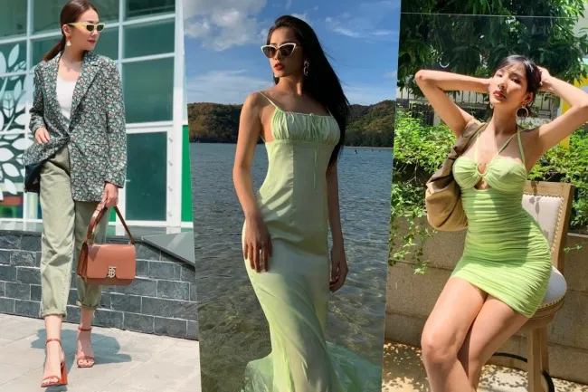 Street style sao Việt tuần qua: Nhiều người đẹp phối màu xanh hè không hề sến 