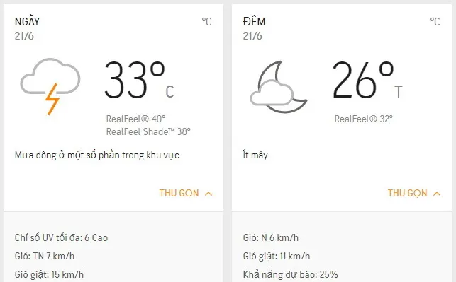 Dự báo thời tiết TPHCM hôm nay 21/6: Trời có mây, chiều có mưa dông