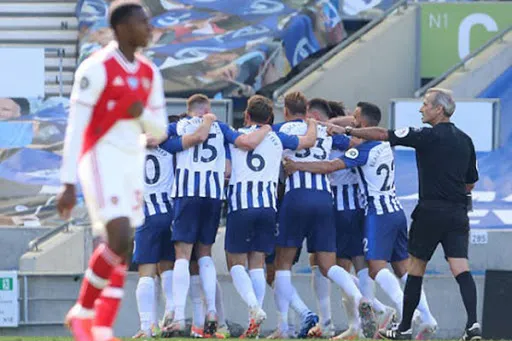 Kết quả Ngoại hạng Anh ngày 21/6: Arsenal thua ngược Brighton