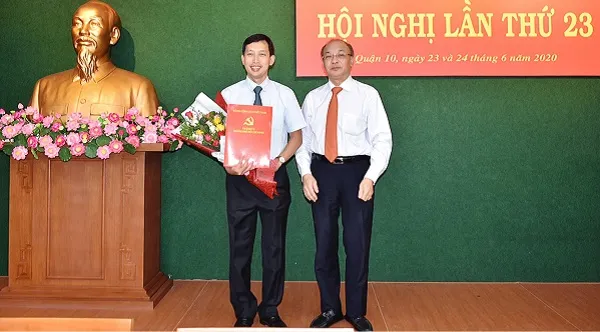 Đồng chí Vũ Anh Khoa giữ chức Phó Bí thư Quận ủy Quận 10