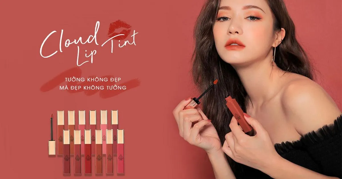 3CE Cloud Lip Tint – thỏi son đánh dấu sự trở lại đỉnh cao của thương hiệu mỹ phẩm Hàn Quốc